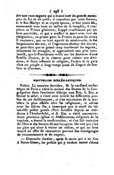 L'ami de la religion et du roi journal ecclesiastique, politique et litteraire