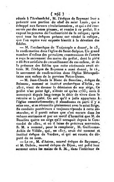 L'ami de la religion et du roi journal ecclesiastique, politique et litteraire