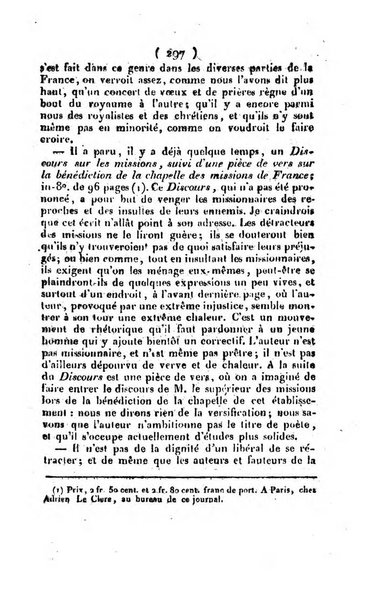 L'ami de la religion et du roi journal ecclesiastique, politique et litteraire