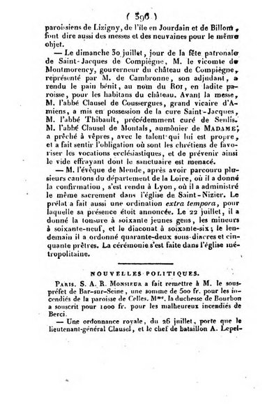 L'ami de la religion et du roi journal ecclesiastique, politique et litteraire