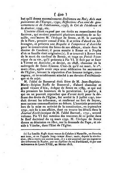 L'ami de la religion et du roi journal ecclesiastique, politique et litteraire