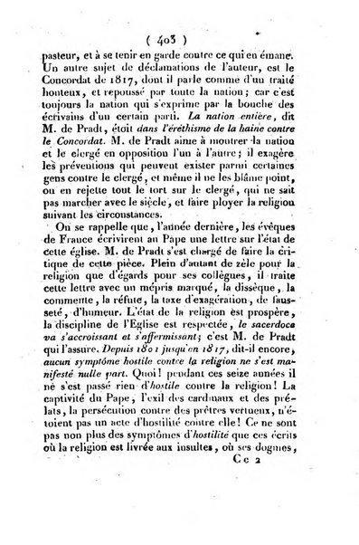 L'ami de la religion et du roi journal ecclesiastique, politique et litteraire