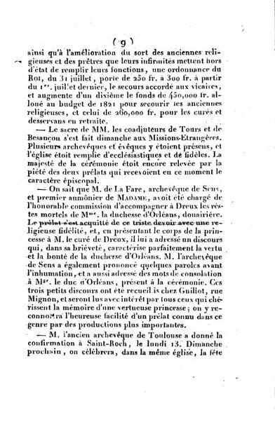 L'ami de la religion et du roi journal ecclesiastique, politique et litteraire