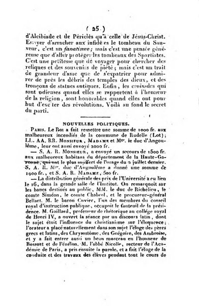 L'ami de la religion et du roi journal ecclesiastique, politique et litteraire