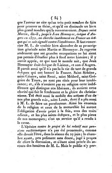 L'ami de la religion et du roi journal ecclesiastique, politique et litteraire