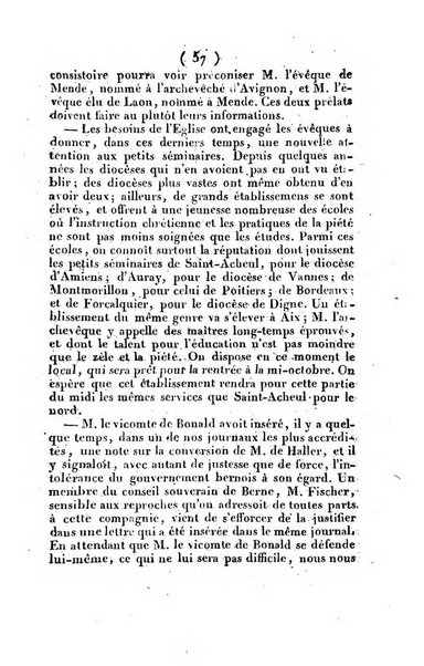 L'ami de la religion et du roi journal ecclesiastique, politique et litteraire