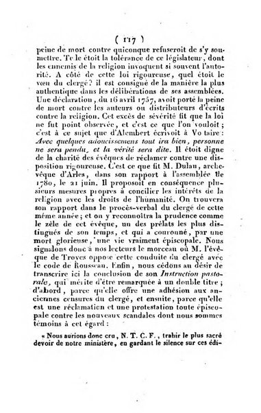 L'ami de la religion et du roi journal ecclesiastique, politique et litteraire