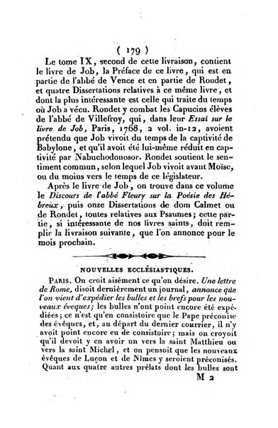 L'ami de la religion et du roi journal ecclesiastique, politique et litteraire