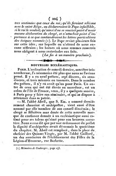 L'ami de la religion et du roi journal ecclesiastique, politique et litteraire