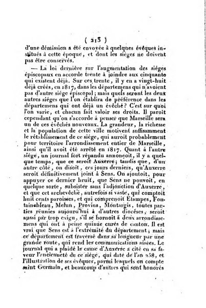 L'ami de la religion et du roi journal ecclesiastique, politique et litteraire