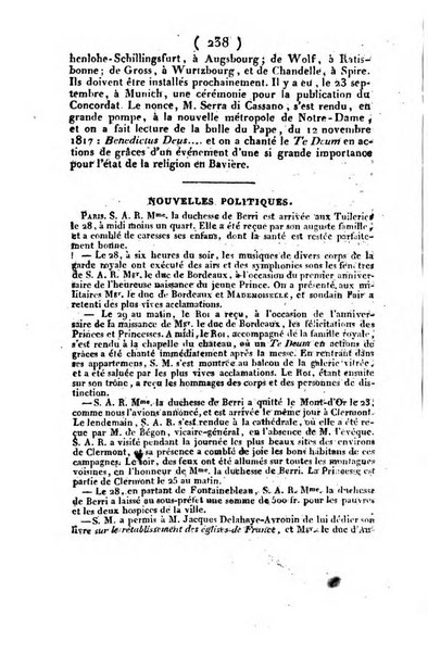 L'ami de la religion et du roi journal ecclesiastique, politique et litteraire