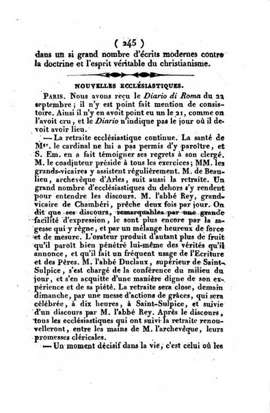 L'ami de la religion et du roi journal ecclesiastique, politique et litteraire