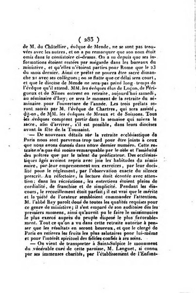 L'ami de la religion et du roi journal ecclesiastique, politique et litteraire