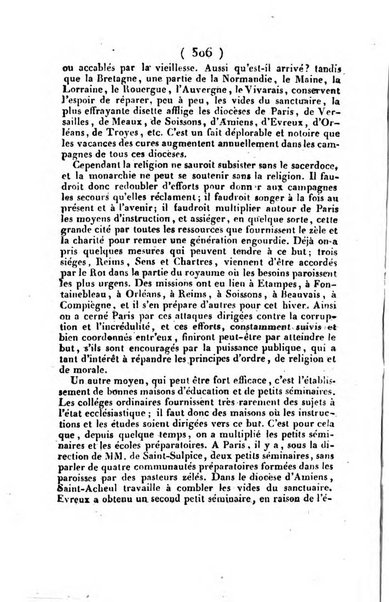 L'ami de la religion et du roi journal ecclesiastique, politique et litteraire