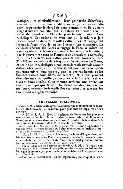 L'ami de la religion et du roi journal ecclesiastique, politique et litteraire