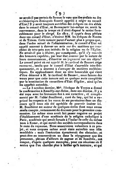 L'ami de la religion et du roi journal ecclesiastique, politique et litteraire