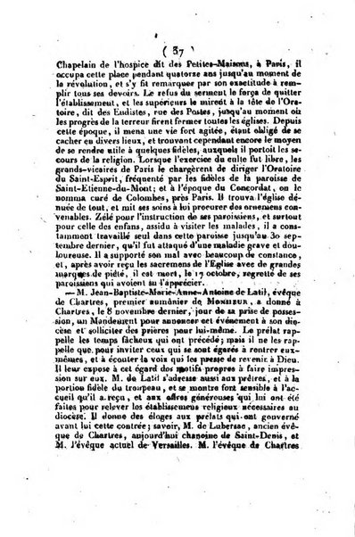 L'ami de la religion et du roi journal ecclesiastique, politique et litteraire