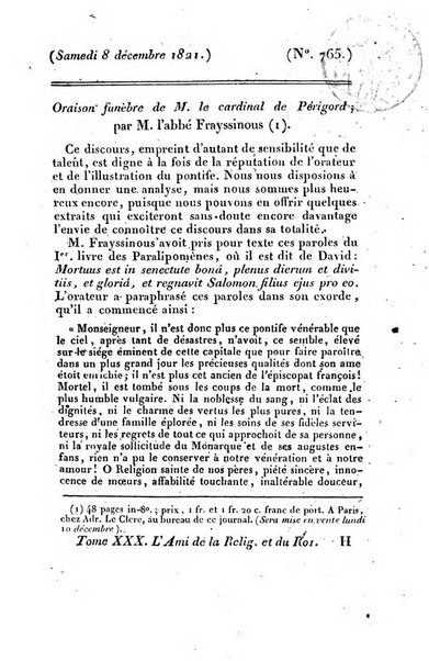 L'ami de la religion et du roi journal ecclesiastique, politique et litteraire