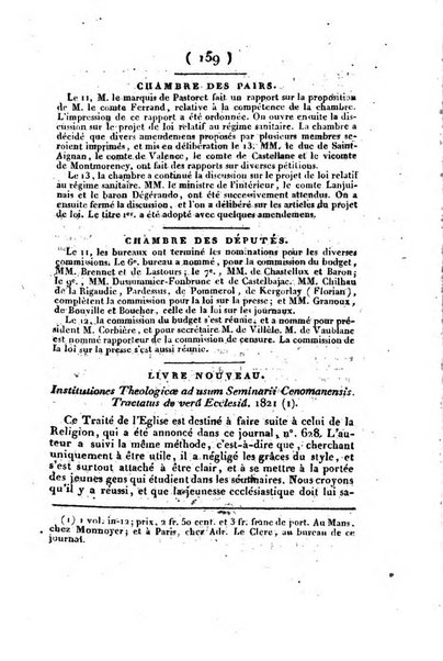 L'ami de la religion et du roi journal ecclesiastique, politique et litteraire