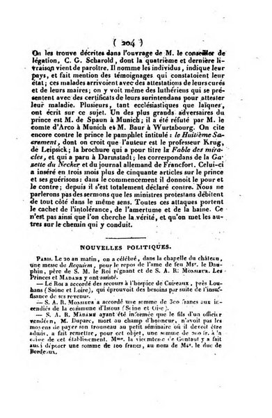 L'ami de la religion et du roi journal ecclesiastique, politique et litteraire