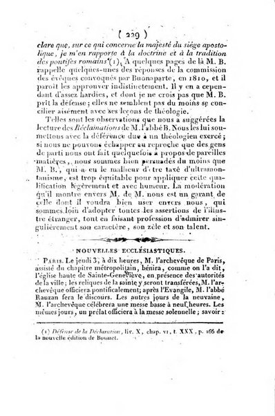 L'ami de la religion et du roi journal ecclesiastique, politique et litteraire