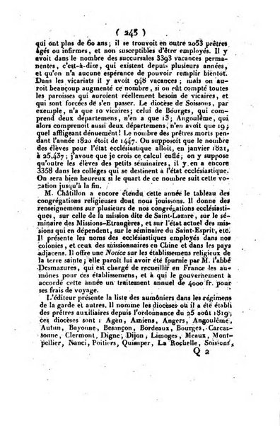 L'ami de la religion et du roi journal ecclesiastique, politique et litteraire