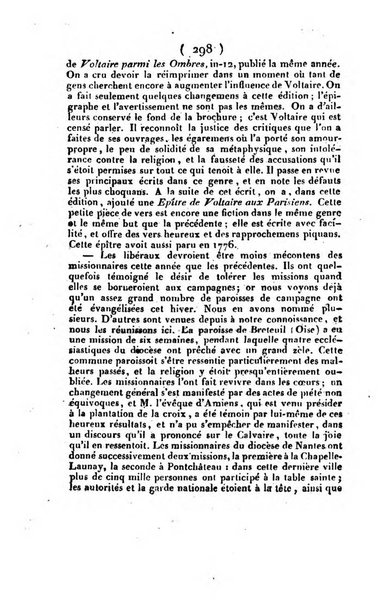 L'ami de la religion et du roi journal ecclesiastique, politique et litteraire