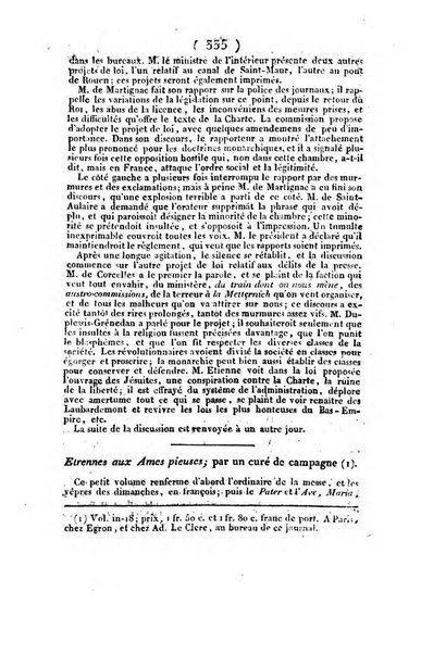 L'ami de la religion et du roi journal ecclesiastique, politique et litteraire