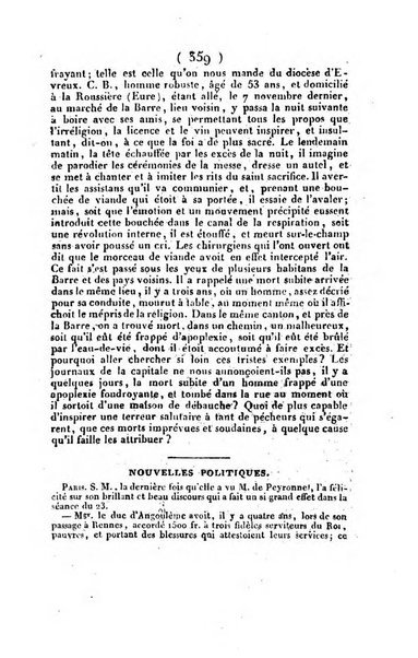 L'ami de la religion et du roi journal ecclesiastique, politique et litteraire