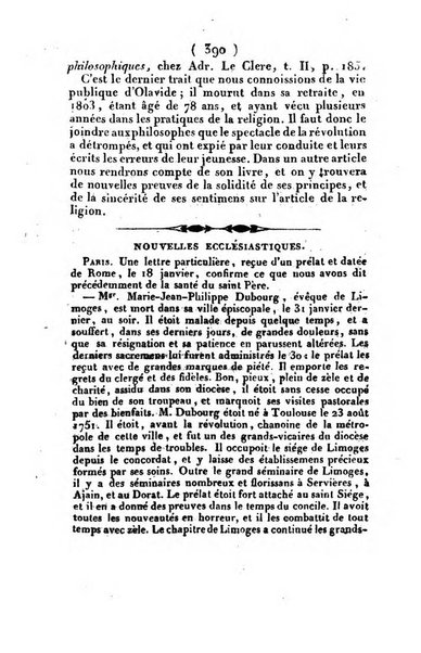 L'ami de la religion et du roi journal ecclesiastique, politique et litteraire