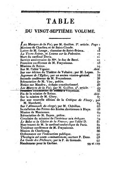 L'ami de la religion et du roi journal ecclesiastique, politique et litteraire