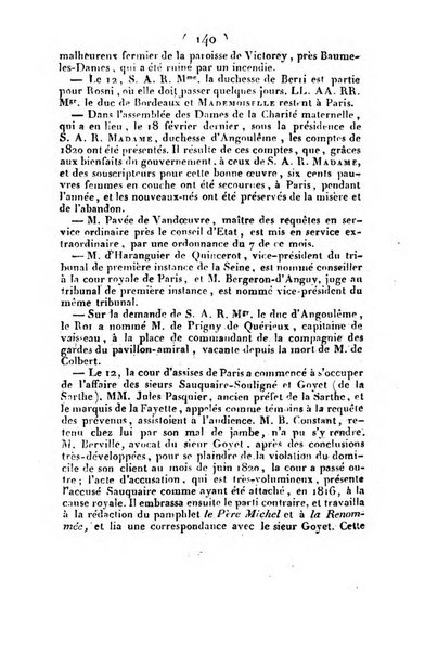 L'ami de la religion et du roi journal ecclesiastique, politique et litteraire