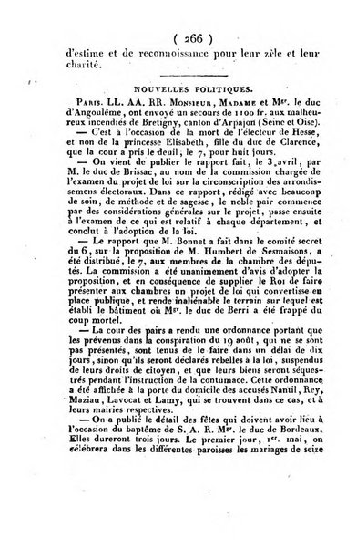 L'ami de la religion et du roi journal ecclesiastique, politique et litteraire