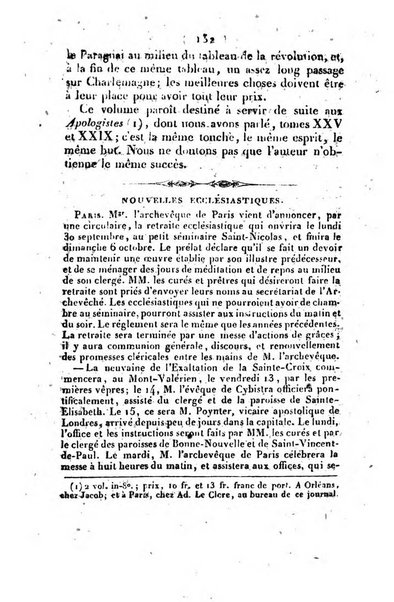 L'ami de la religion et du roi journal ecclesiastique, politique et litteraire