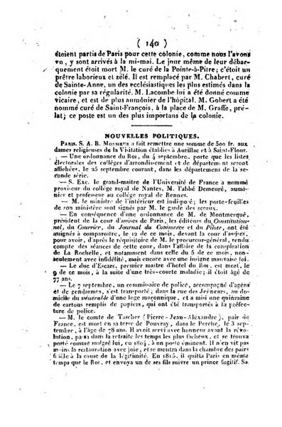 L'ami de la religion et du roi journal ecclesiastique, politique et litteraire