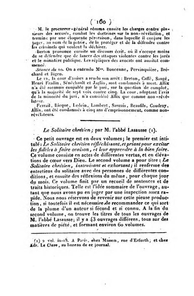 L'ami de la religion et du roi journal ecclesiastique, politique et litteraire