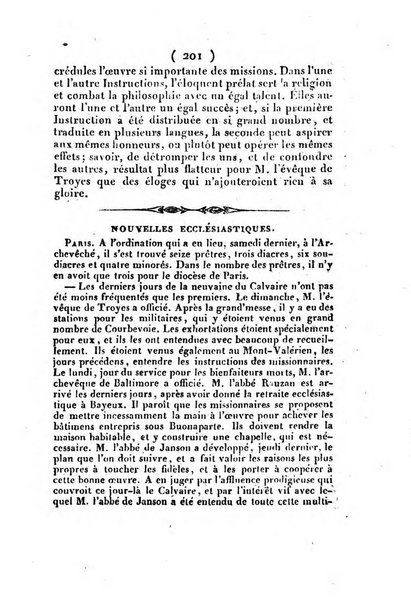 L'ami de la religion et du roi journal ecclesiastique, politique et litteraire