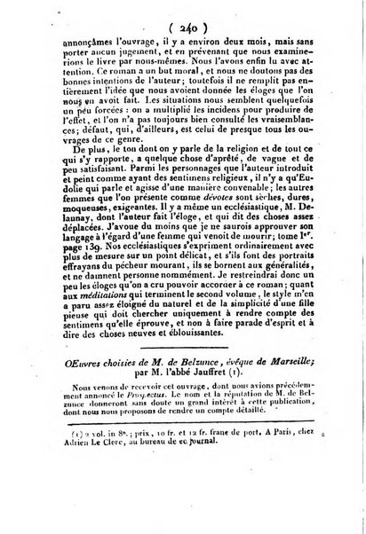 L'ami de la religion et du roi journal ecclesiastique, politique et litteraire