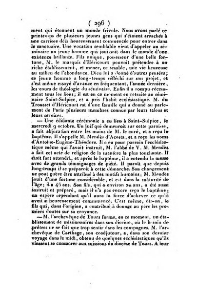 L'ami de la religion et du roi journal ecclesiastique, politique et litteraire