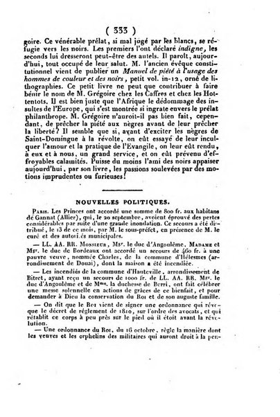 L'ami de la religion et du roi journal ecclesiastique, politique et litteraire