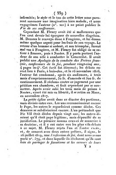 L'ami de la religion et du roi journal ecclesiastique, politique et litteraire