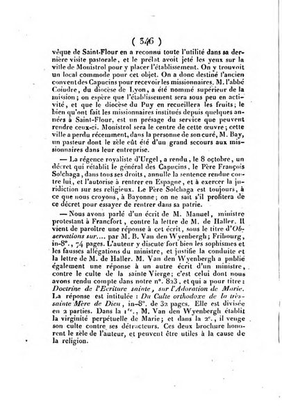 L'ami de la religion et du roi journal ecclesiastique, politique et litteraire