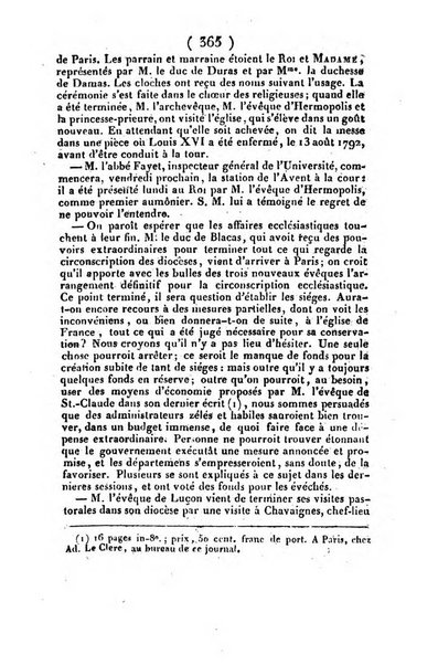 L'ami de la religion et du roi journal ecclesiastique, politique et litteraire