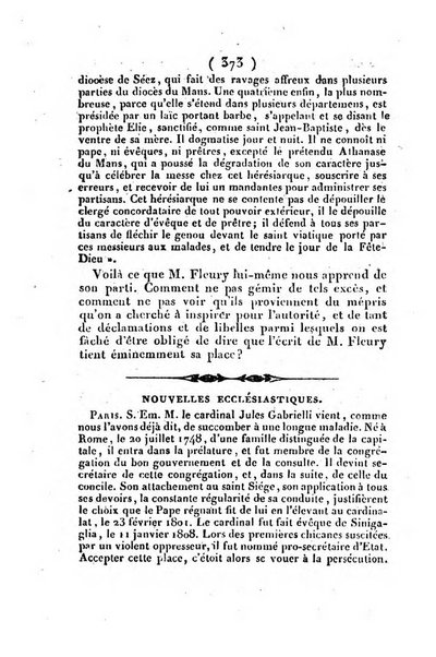 L'ami de la religion et du roi journal ecclesiastique, politique et litteraire