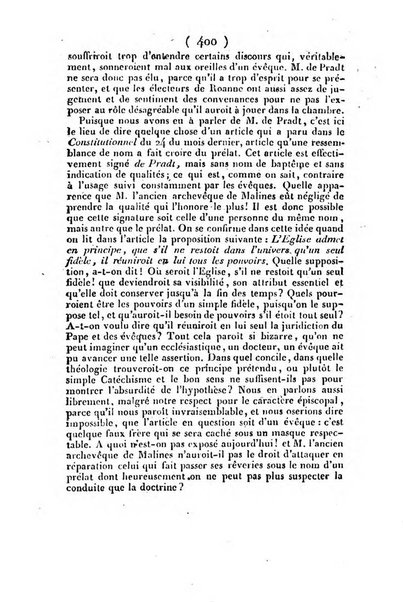 L'ami de la religion et du roi journal ecclesiastique, politique et litteraire