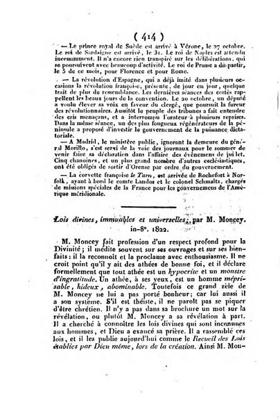 L'ami de la religion et du roi journal ecclesiastique, politique et litteraire