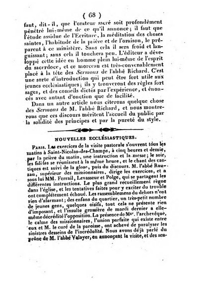 L'ami de la religion et du roi journal ecclesiastique, politique et litteraire