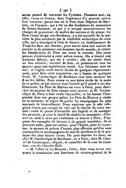 L'ami de la religion et du roi journal ecclesiastique, politique et litteraire