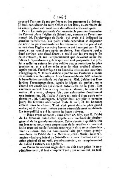 L'ami de la religion et du roi journal ecclesiastique, politique et litteraire