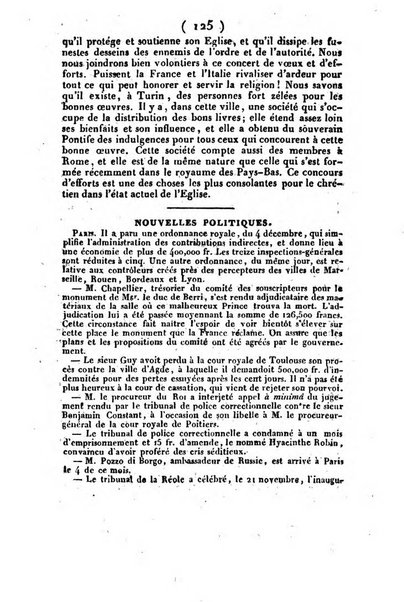 L'ami de la religion et du roi journal ecclesiastique, politique et litteraire